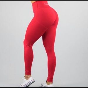 Alphalete Revival Leggings | Formula Red | Size S